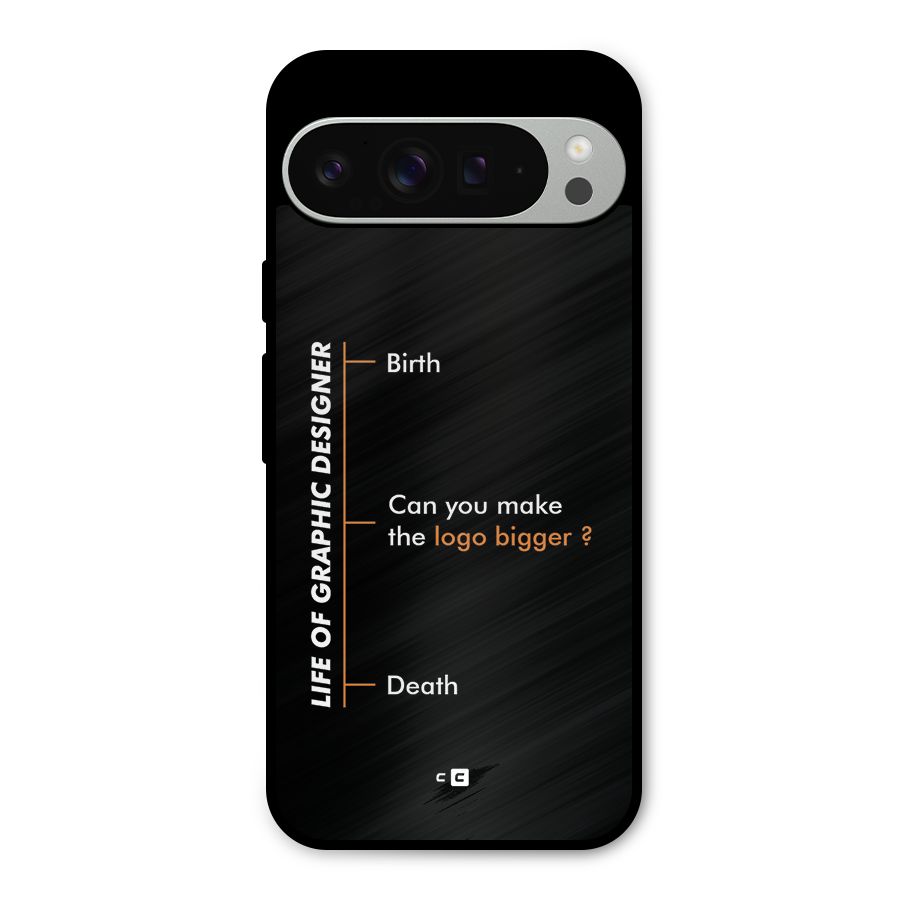 Graphic Designer Life Metal Back Case for Google Pixel 9 Pro XL