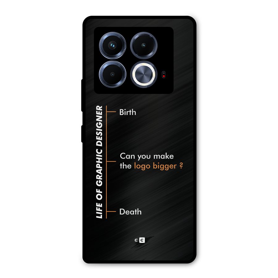 Graphic Designer Life Metal Back Case for Infinix Note 40 5G