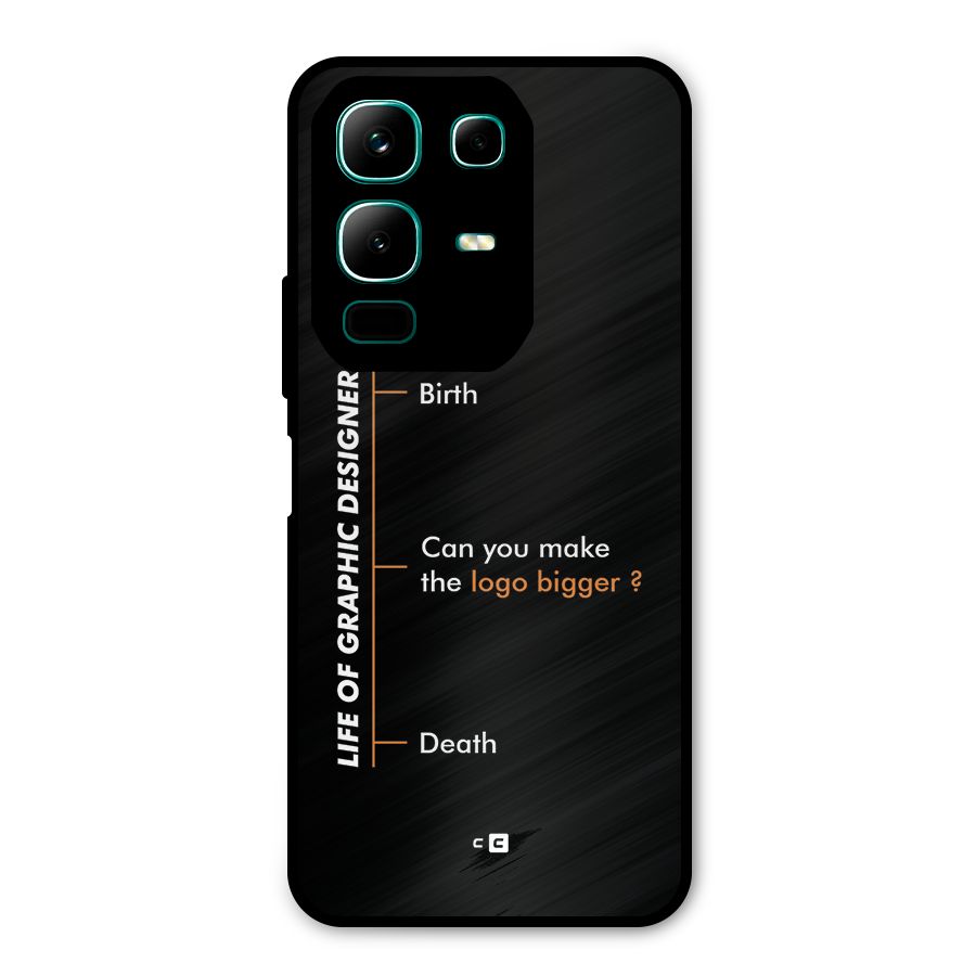 Graphic Designer Life Metal Back Case for Infinix Note 50x