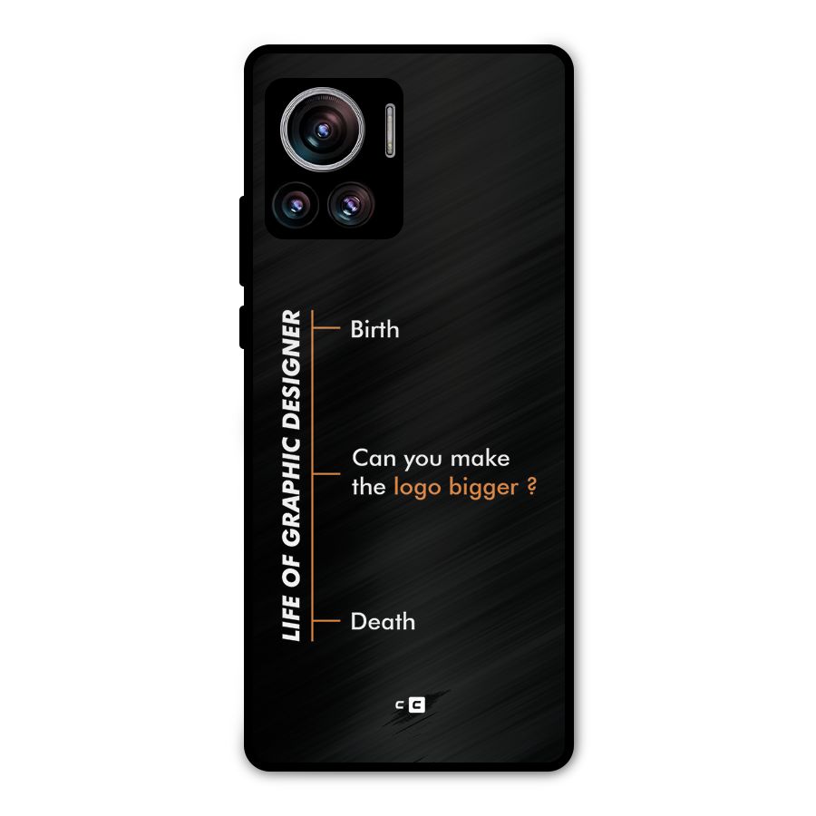 Graphic Designer Life Metal Back Case for Motorola Edge 30 Ultra