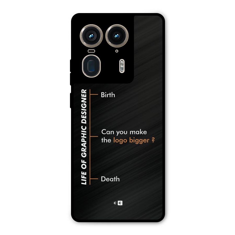Graphic Designer Life Metal Back Case for Motorola Edge 50 Ultra