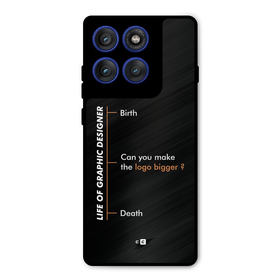 Graphic Designer Life Metal Back Case for Motorola Edge 60 Pro