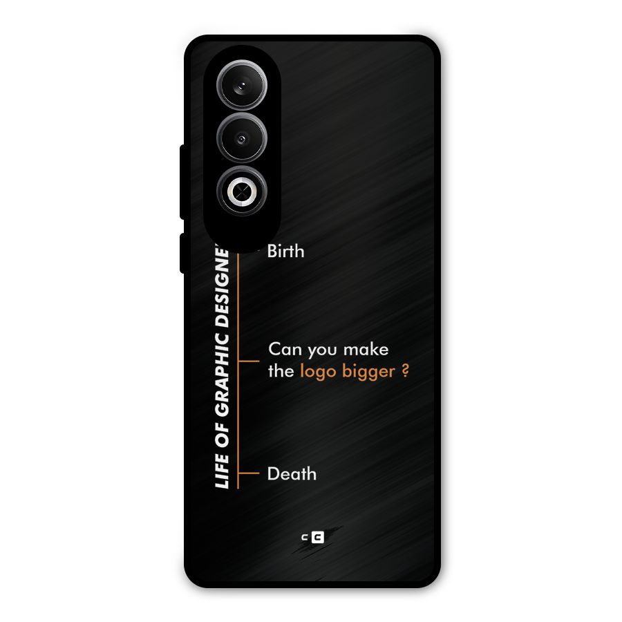 Graphic Designer Life Metal Back Case for OnePlus Nord CE4