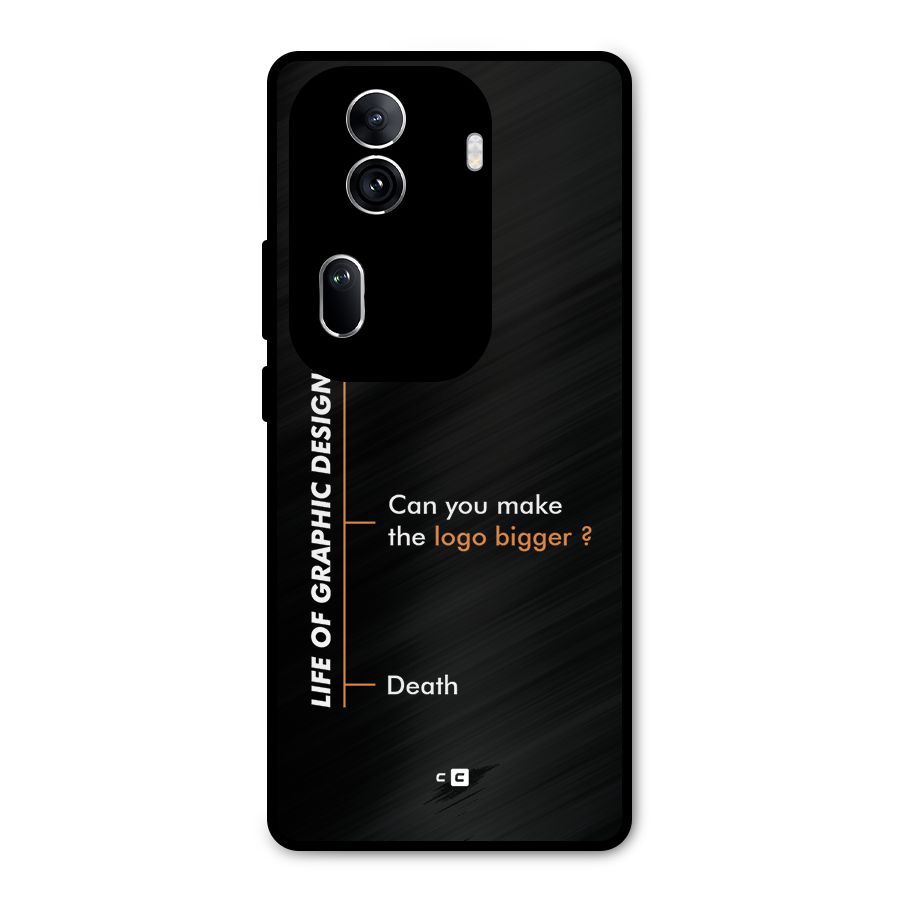 Graphic Designer Life Metal Back Case for Oppo Reno11 Pro 5G