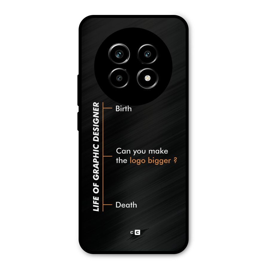 Graphic Designer Life Metal Back Case for Realme 13 Pro
