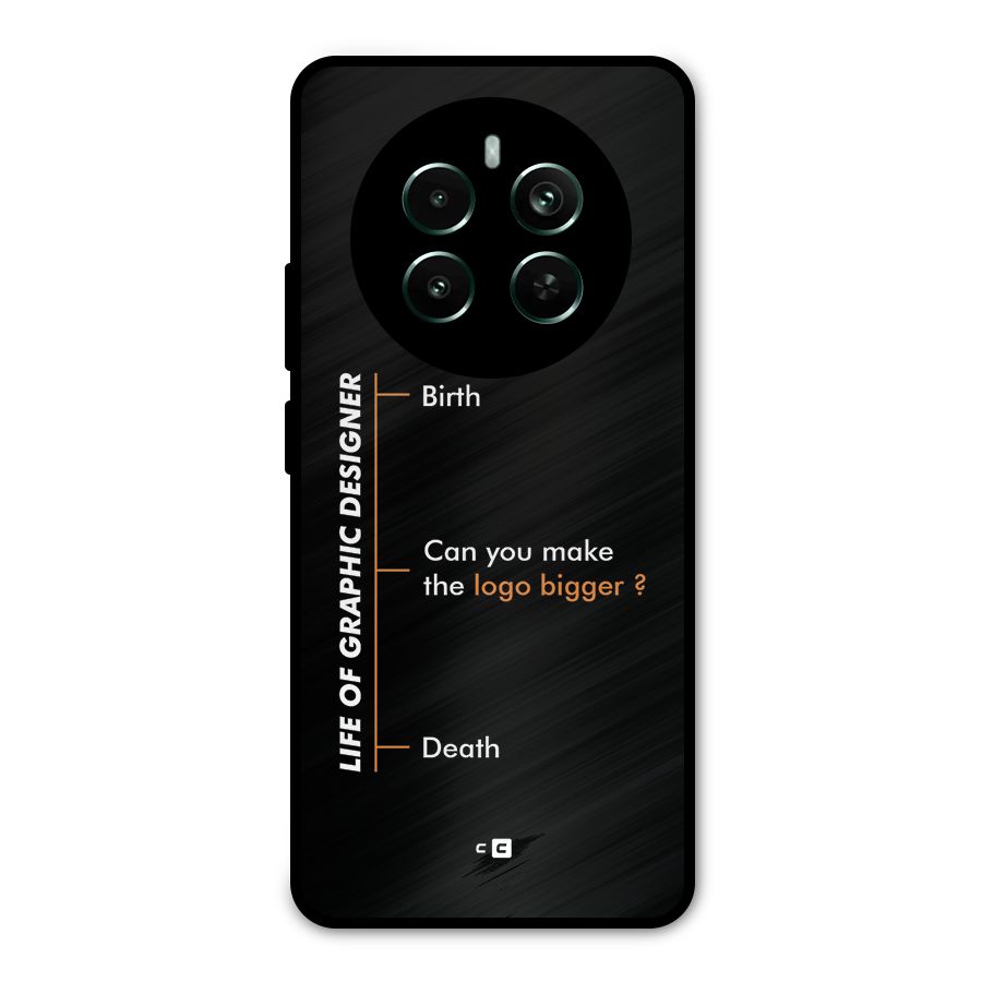 Graphic Designer Life Metal Back Case for Realme Narzo 70 Pro