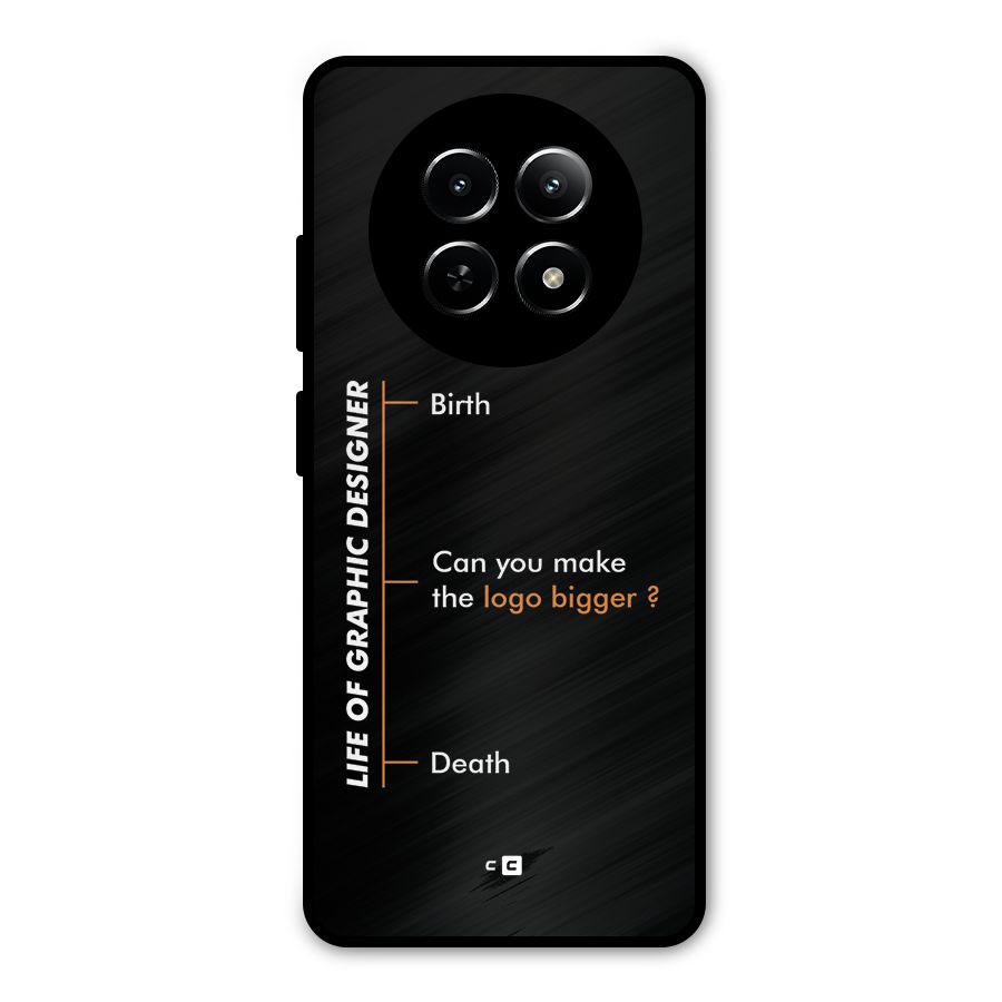 Graphic Designer Life Metal Back Case for Realme Narzo 70x 5G