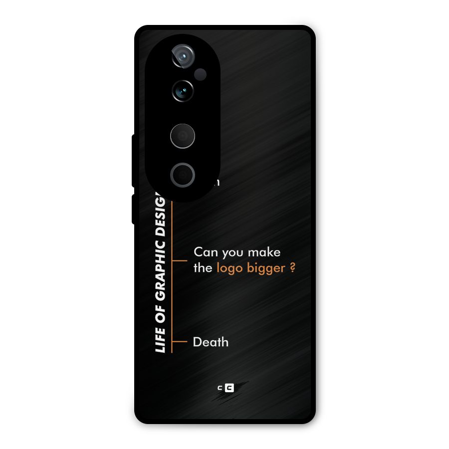 Graphic Designer Life Metal Back Case for Vivo T3 Ultra