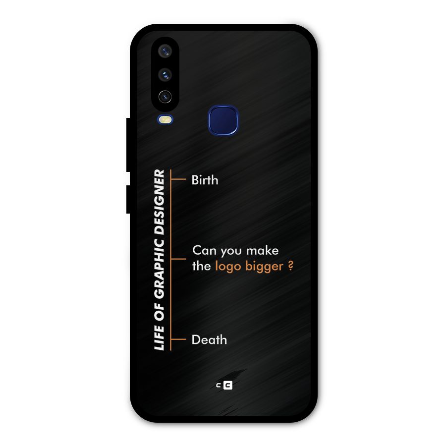 Graphic Designer Life Metal Back Case for Vivo V17