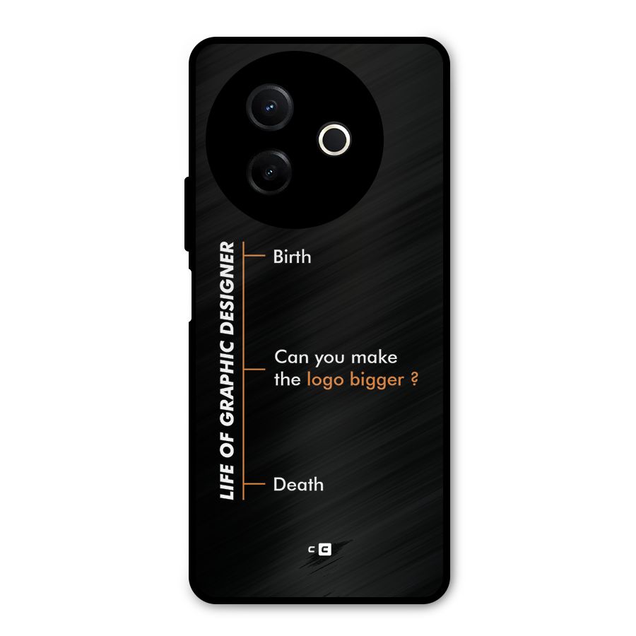 Graphic Designer Life Metal Back Case for Vivo Y39