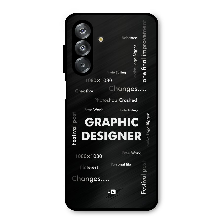 Graphic Designer Struggles Metal Back Case for Galaxy A26