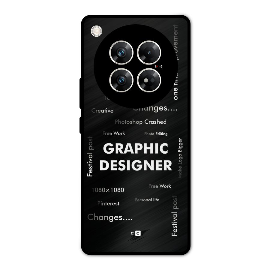 Graphic Designer Struggles Metal Back Case for Infinix Zero 40 5G