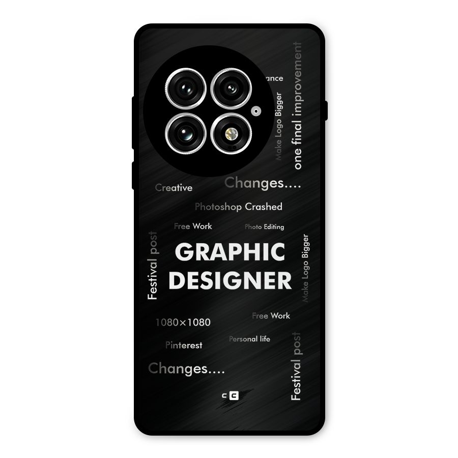 Graphic Designer Struggles Metal Back Case for OnePlus 13