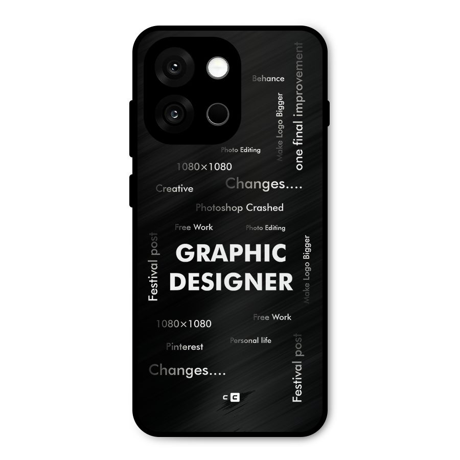 Graphic Designer Struggles Metal Back Case for OnePlus 13s