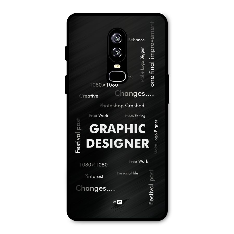 Graphic Designer Struggles Metal Back Case for OnePlus 6
