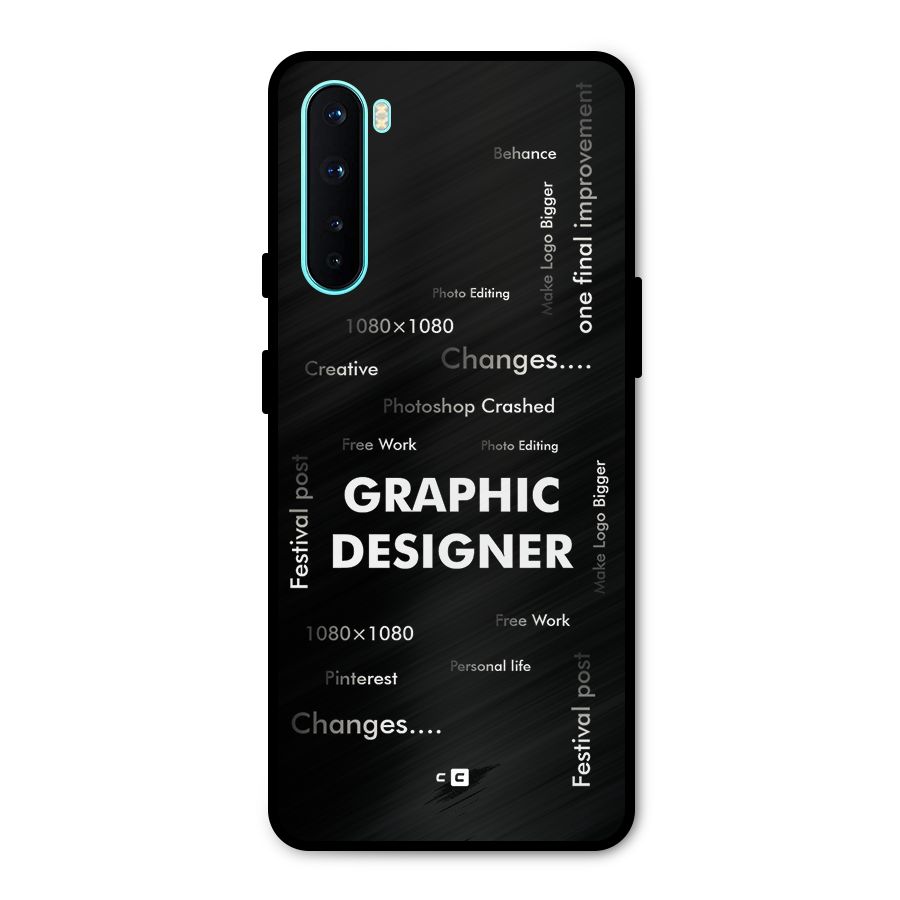 Graphic Designer Struggles Metal Back Case for OnePlus Nord