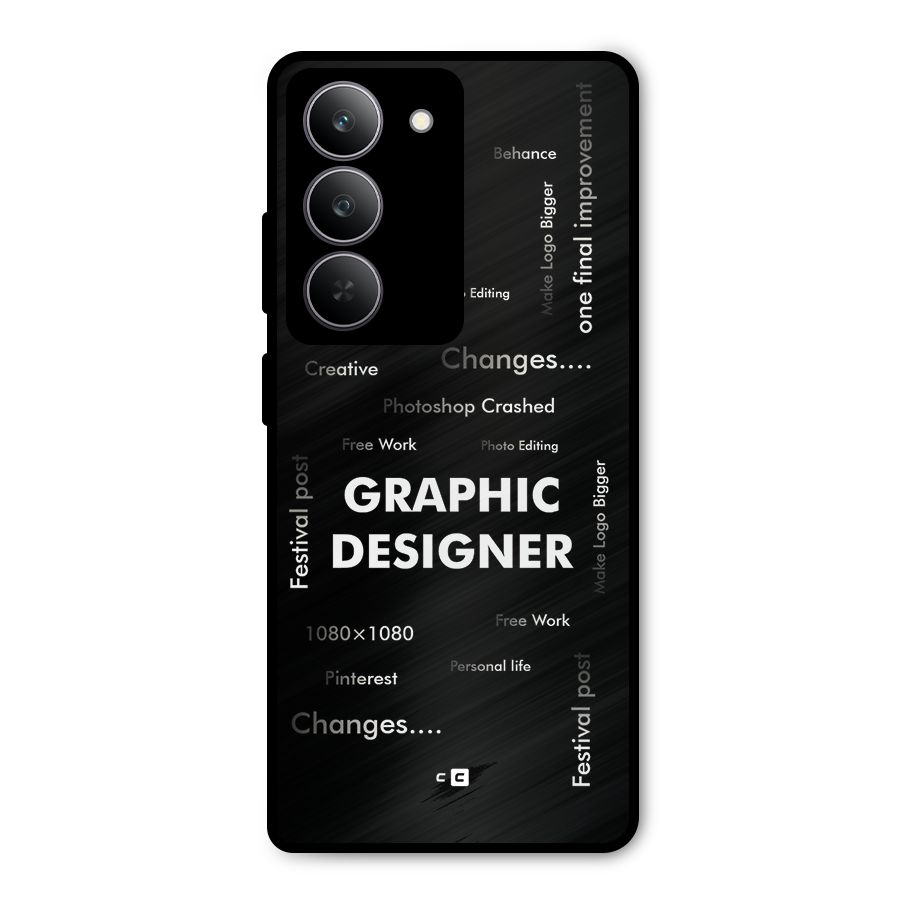 Graphic Designer Struggles Metal Back Case for Realme P3x