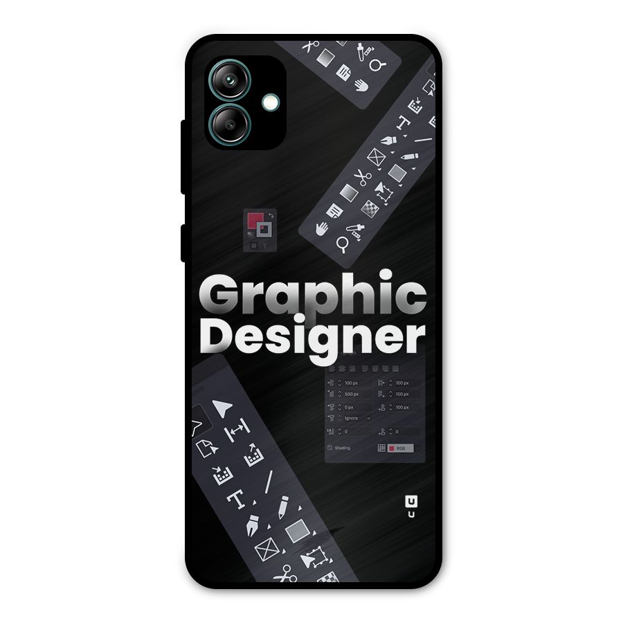 Graphic Designer Tools Metal Back Case for Galaxy A04