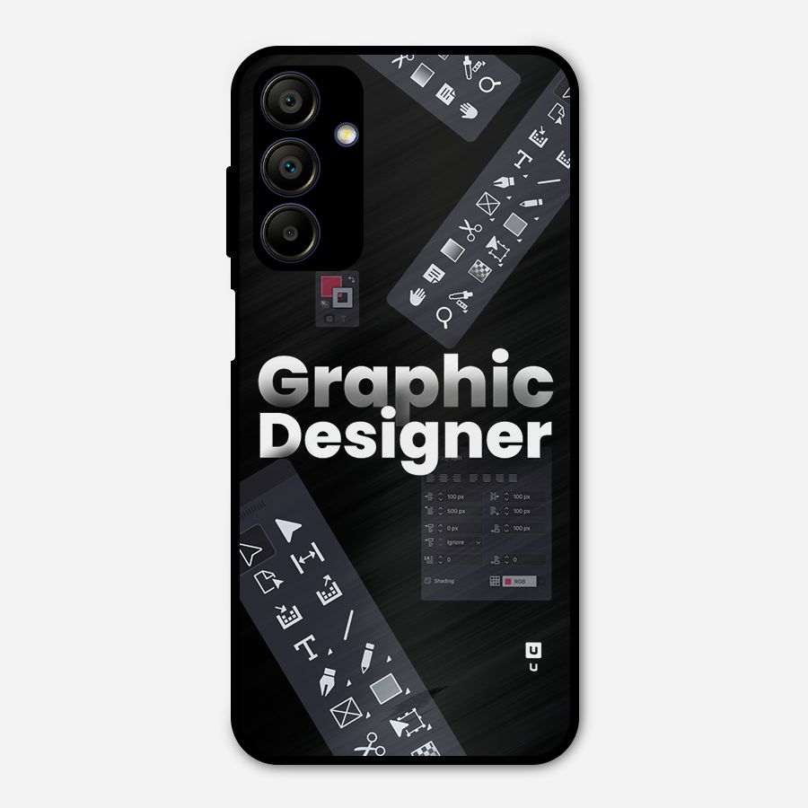 Graphic Designer Tools Metal Back Case for Galaxy A15 5G