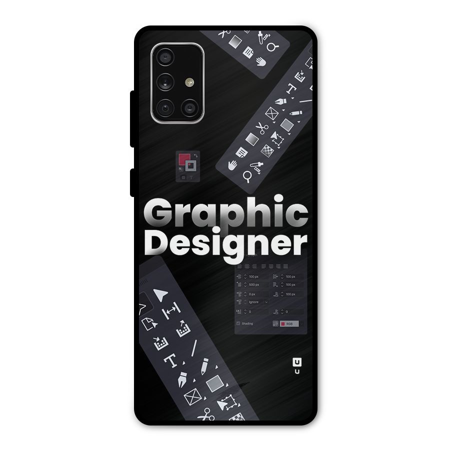 Graphic Designer Tools Metal Back Case for Galaxy A71