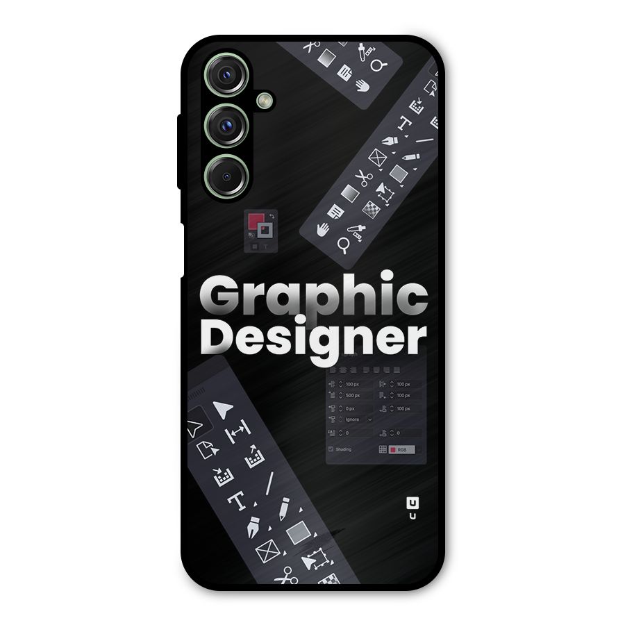 Graphic Designer Tools Metal Back Case for Galaxy M34