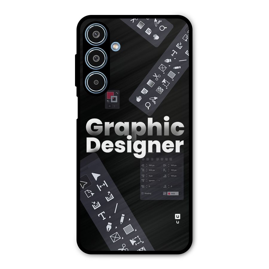 Graphic Designer Tools Metal Back Case for Galaxy M35