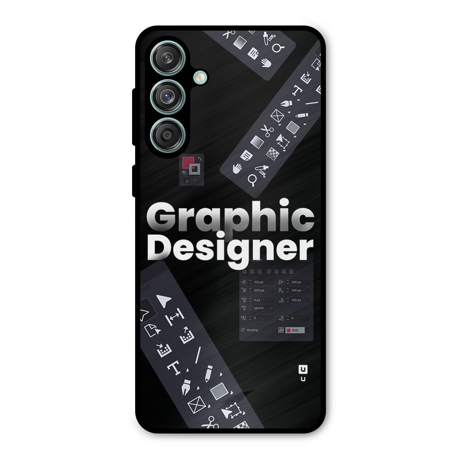Graphic Designer Tools Metal Back Case for Galaxy M55 5G