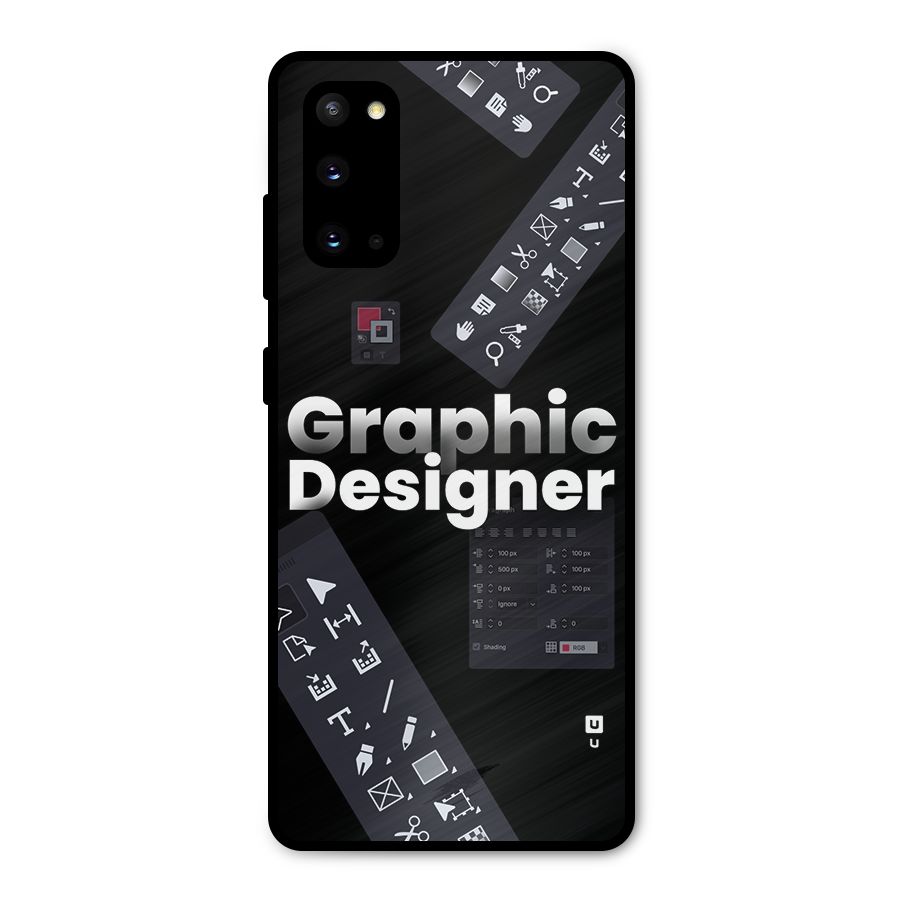 Graphic Designer Tools Metal Back Case for Galaxy S20