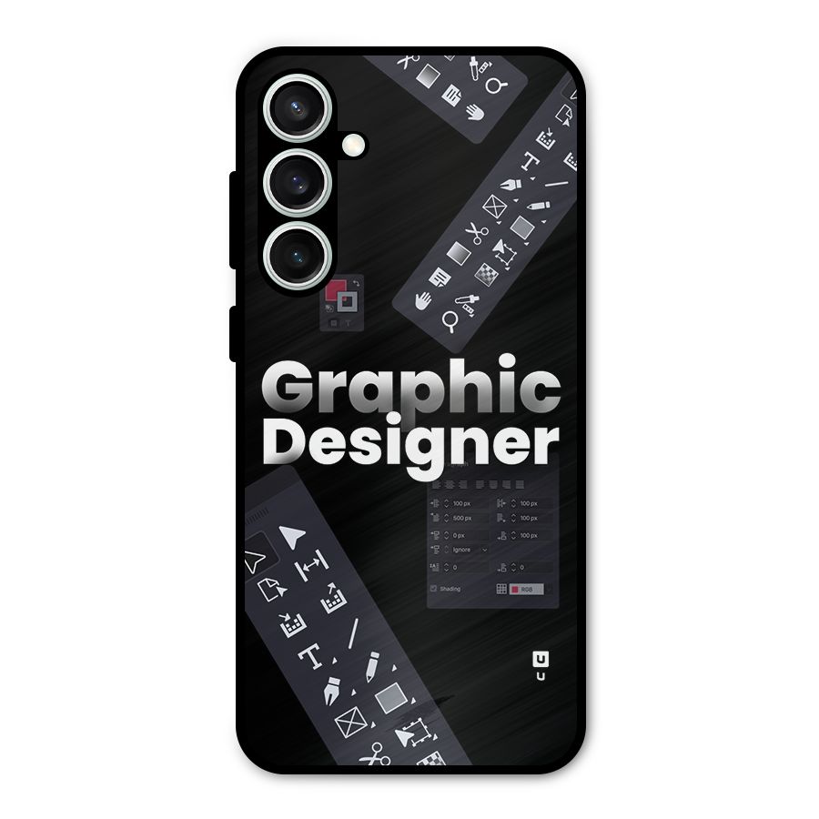 Graphic Designer Tools Metal Back Case for Galaxy S23 FE