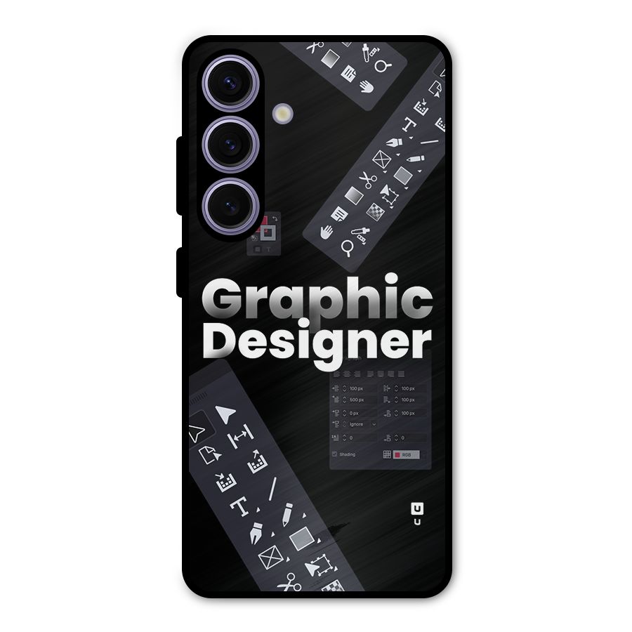 Graphic Designer Tools Metal Back Case for Galaxy S24