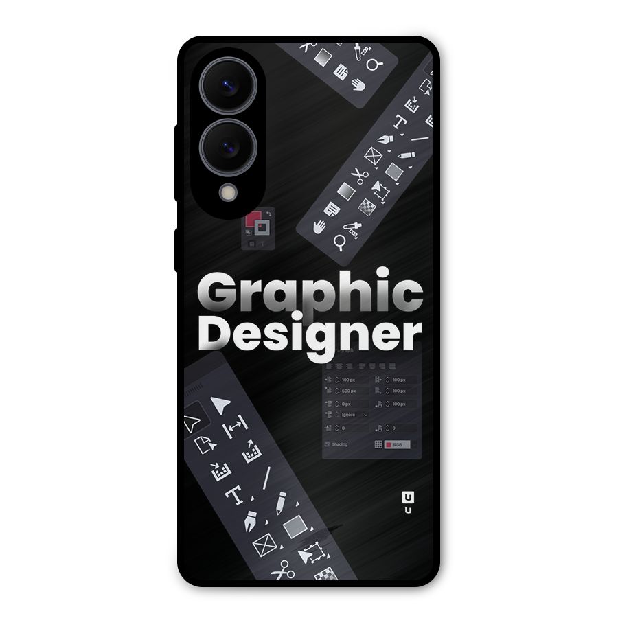 Graphic Designer Tools Metal Back Case for Galaxy S25 Edge