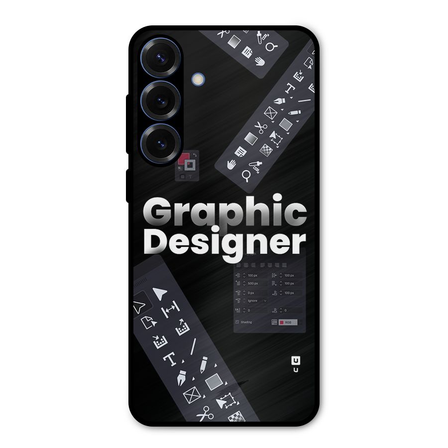 Graphic Designer Tools Metal Back Case for Galaxy S25 Plus