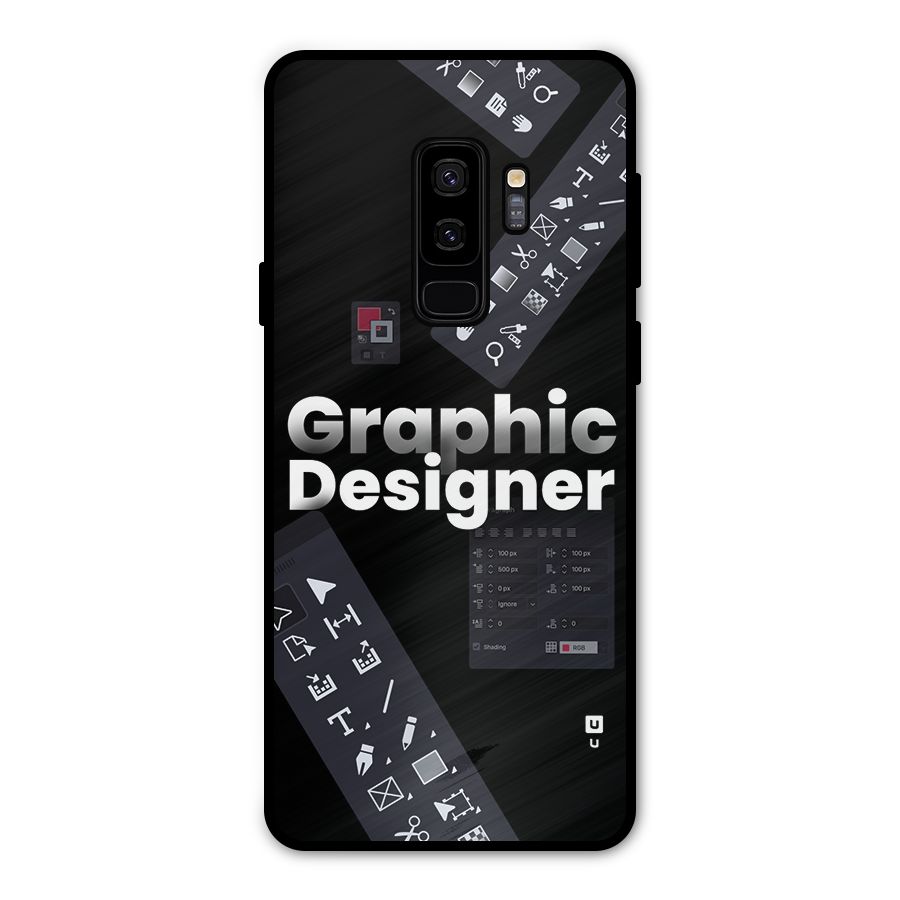 Graphic Designer Tools Metal Back Case for Galaxy S9 Plus