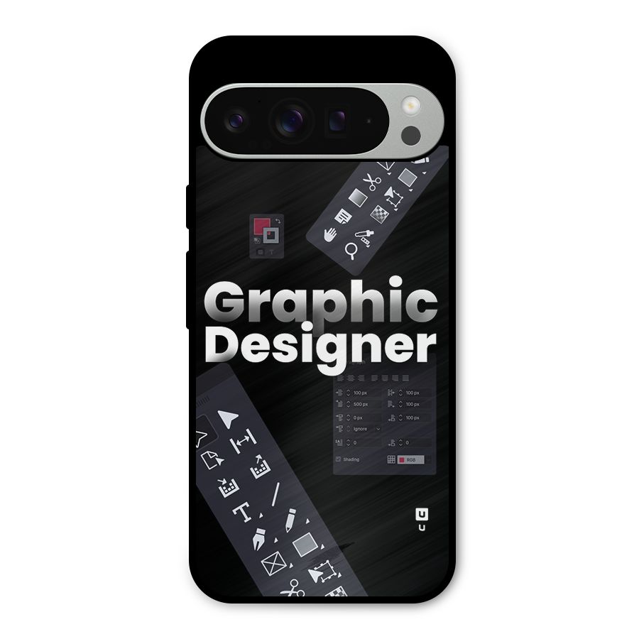 Graphic Designer Tools Metal Back Case for Google Pixel 9 Pro XL