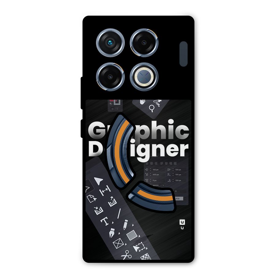 Graphic Designer Tools Metal Back Case for Infinix GT 20 Pro