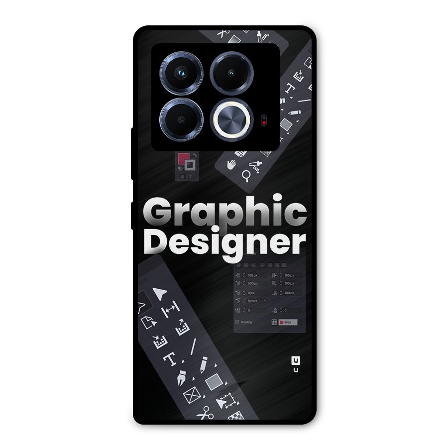 Graphic Designer Tools Metal Back Case for Infinix Note 40 5G