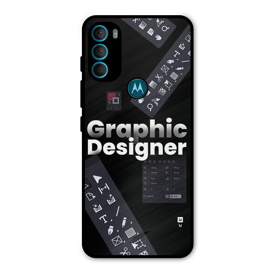 Graphic Designer Tools Metal Back Case for Moto G71 5G