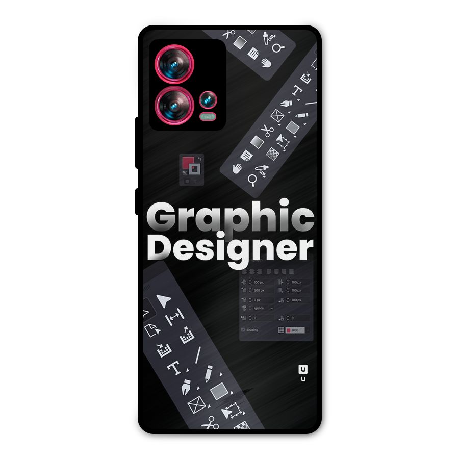 Graphic Designer Tools Metal Back Case for Motorola Edge 30 Fusion