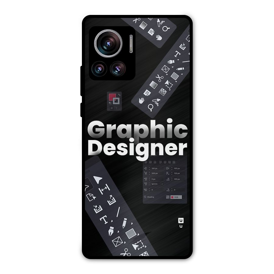 Graphic Designer Tools Metal Back Case for Motorola Edge 30 Ultra
