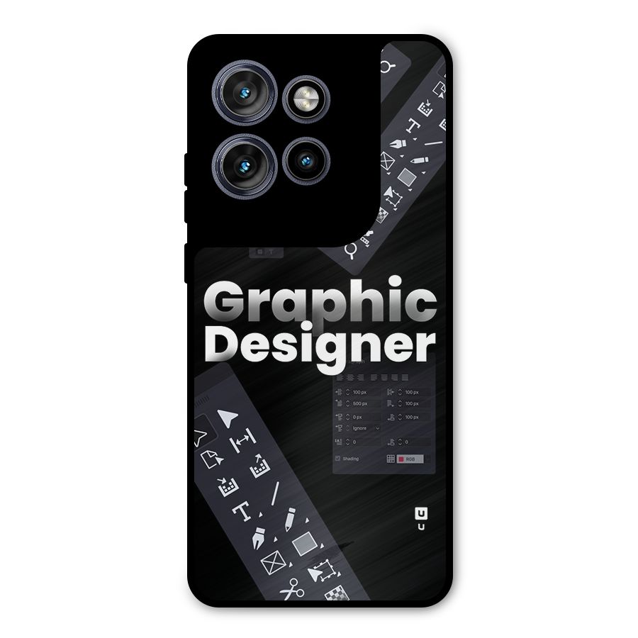 Graphic Designer Tools Metal Back Case for Motorola Edge 50 Neo
