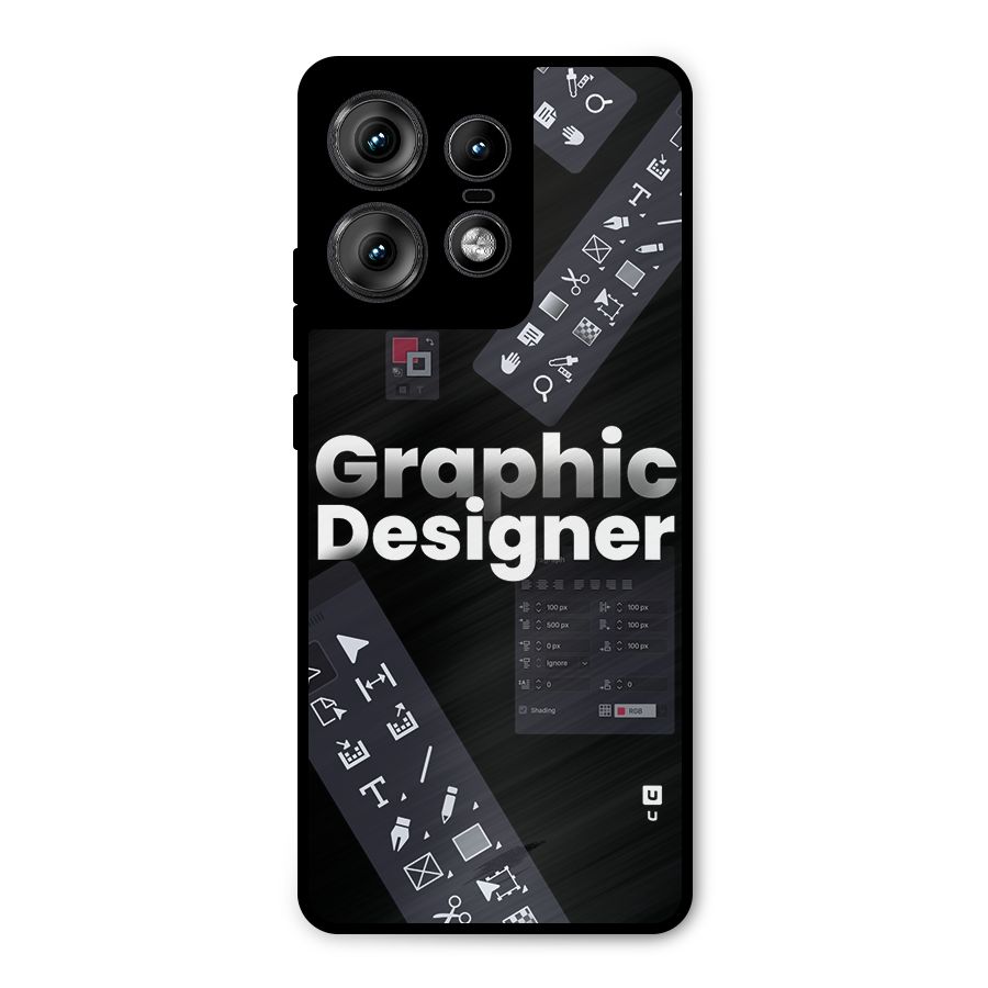 Graphic Designer Tools Metal Back Case for Motorola Edge 50 Pro