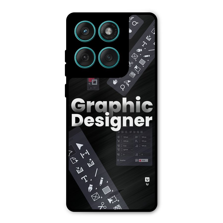 Graphic Designer Tools Metal Back Case for Motorola Edge 60