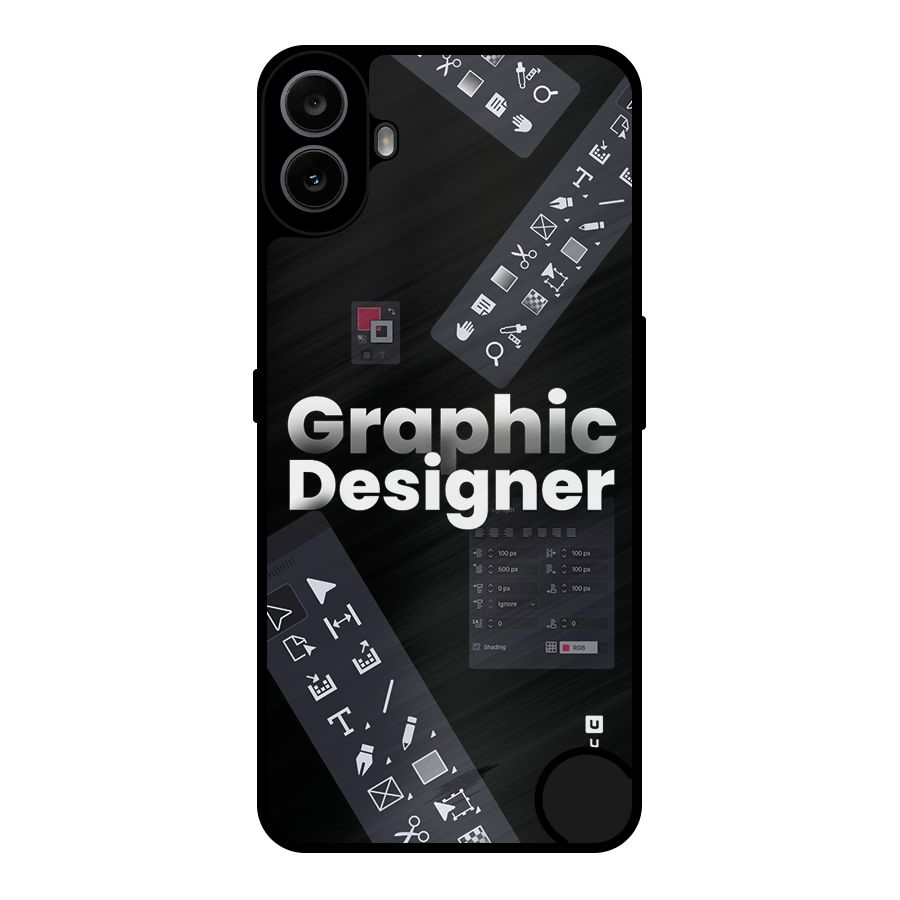 Graphic Designer Tools Metal Back Case for Nothing CMF Phone 1