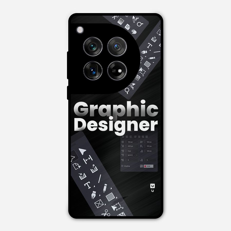 Graphic Designer Tools Metal Back Case for OnePlus 12