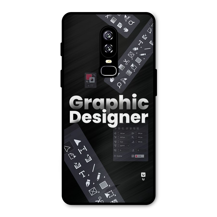 Graphic Designer Tools Metal Back Case for OnePlus 6