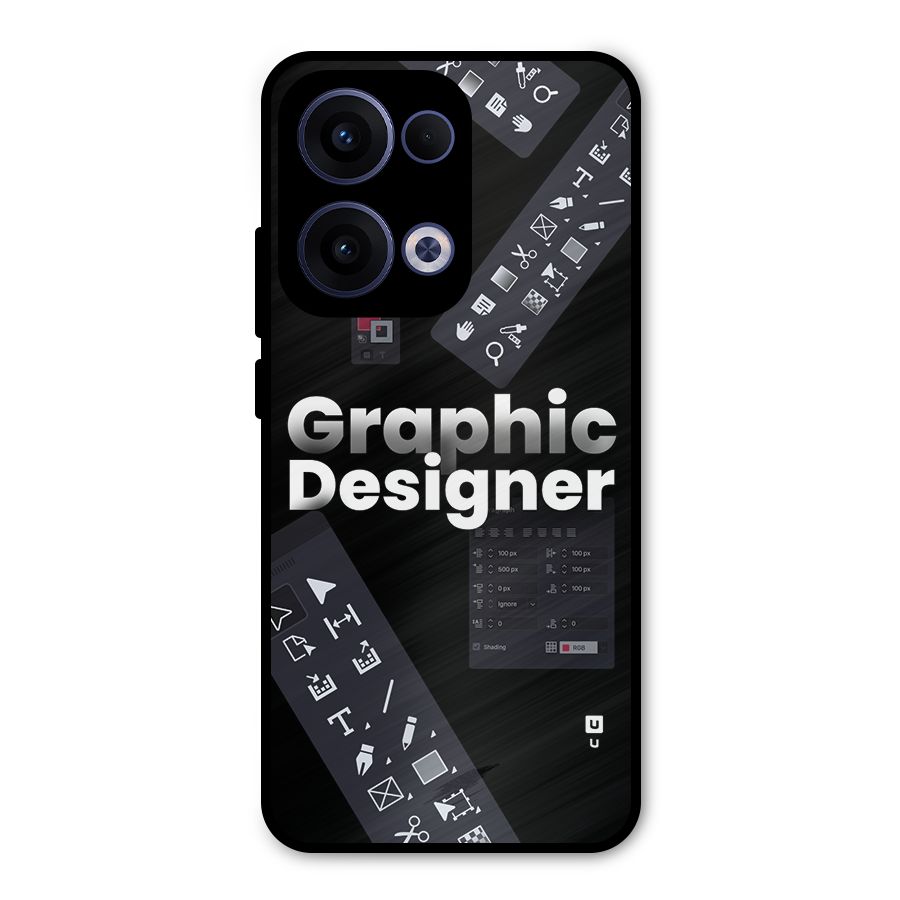 Graphic Designer Tools Metal Back Case for Oppo Reno13