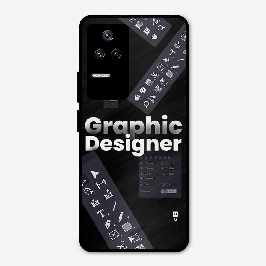 Graphic Designer Tools Metal Back Case for Poco F4 5G