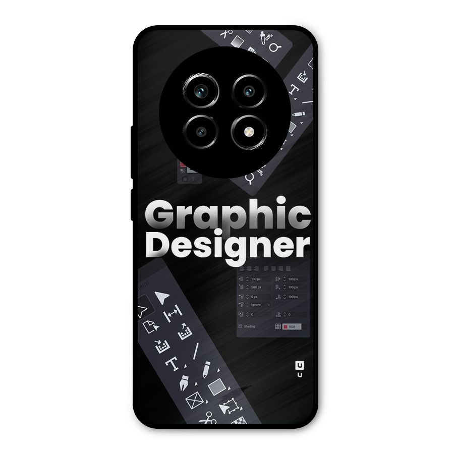 Graphic Designer Tools Metal Back Case for Realme 13 Pro