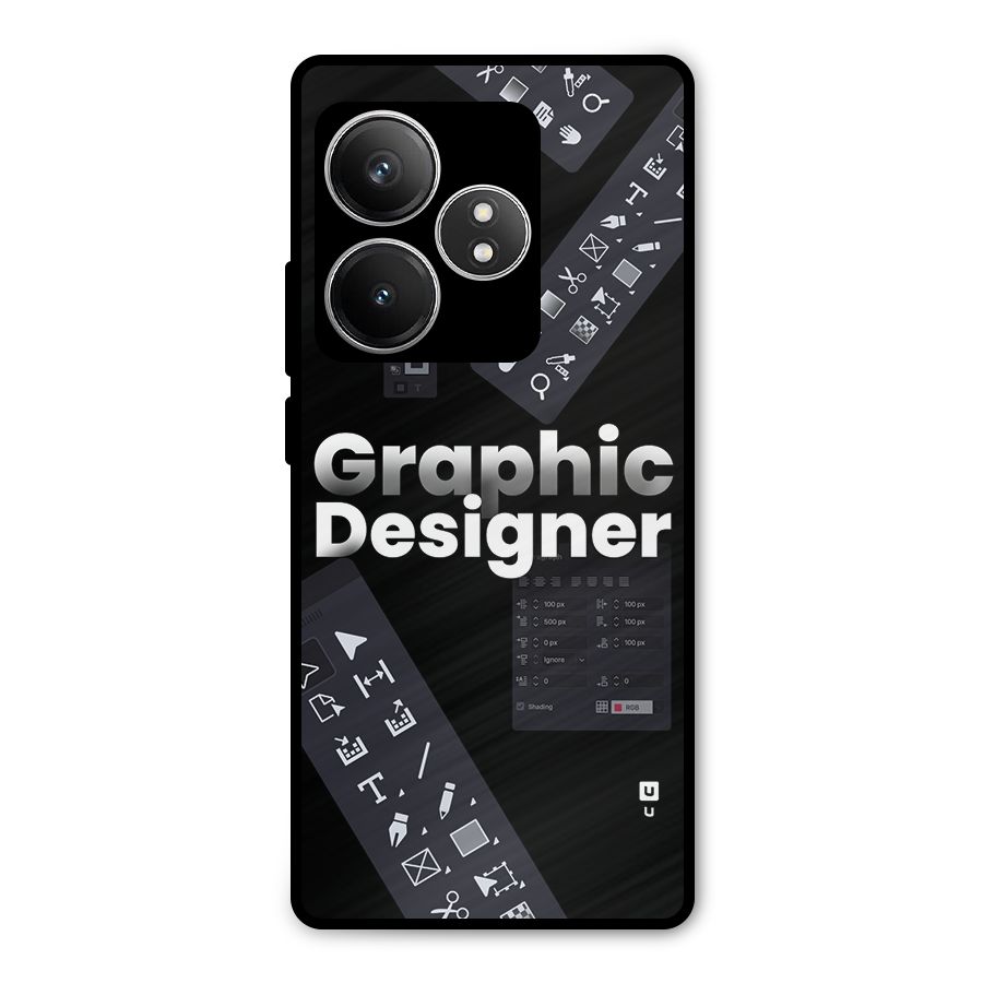 Graphic Designer Tools Metal Back Case for Realme GT 6T
