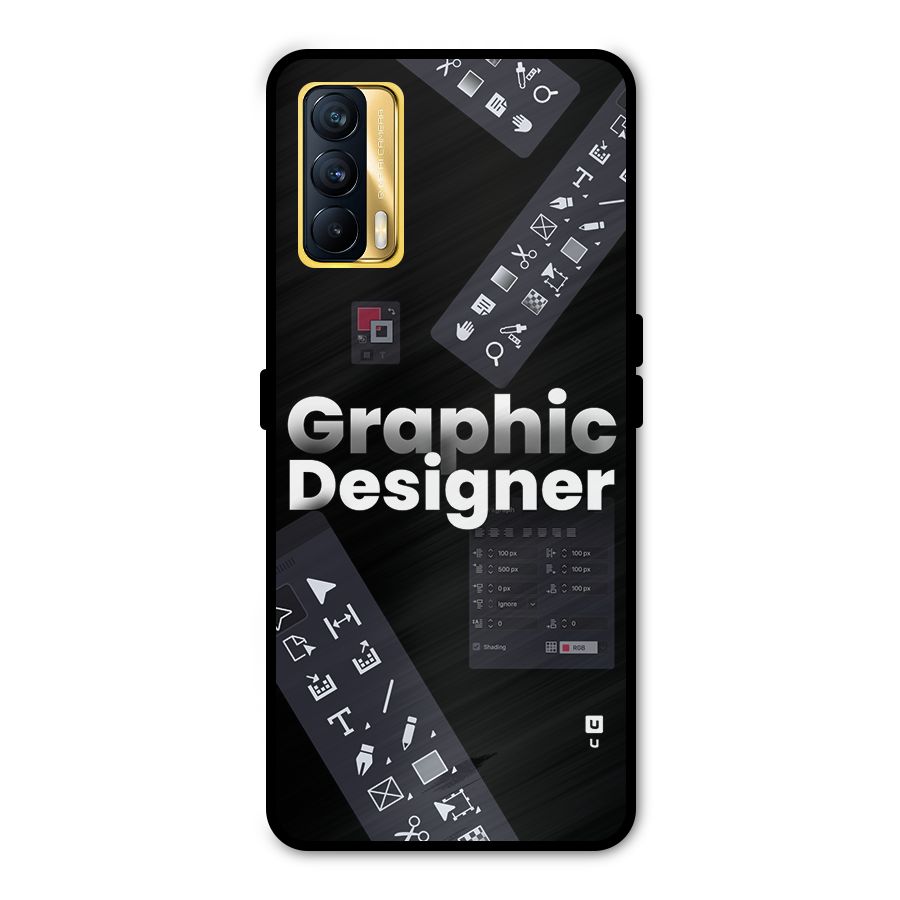 Graphic Designer Tools Metal Back Case for Realme X7